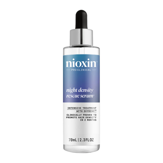 Nioxin night density rescue serum bottle with dropper, 70ml