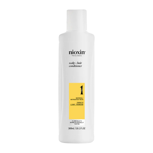 Nioxin scalp + hair thickening conditioner bottle, System 1, 300 ml
