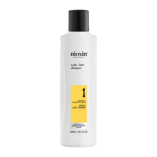 Nioxin System 1 scalp + hair shampoo, 300 ml bottle