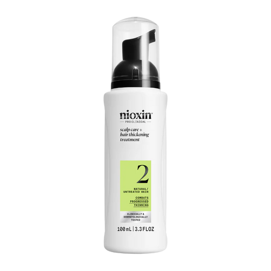 Nioxin scalp and hair thickening treatment serum bottle, 100 ml, with pump and label 2