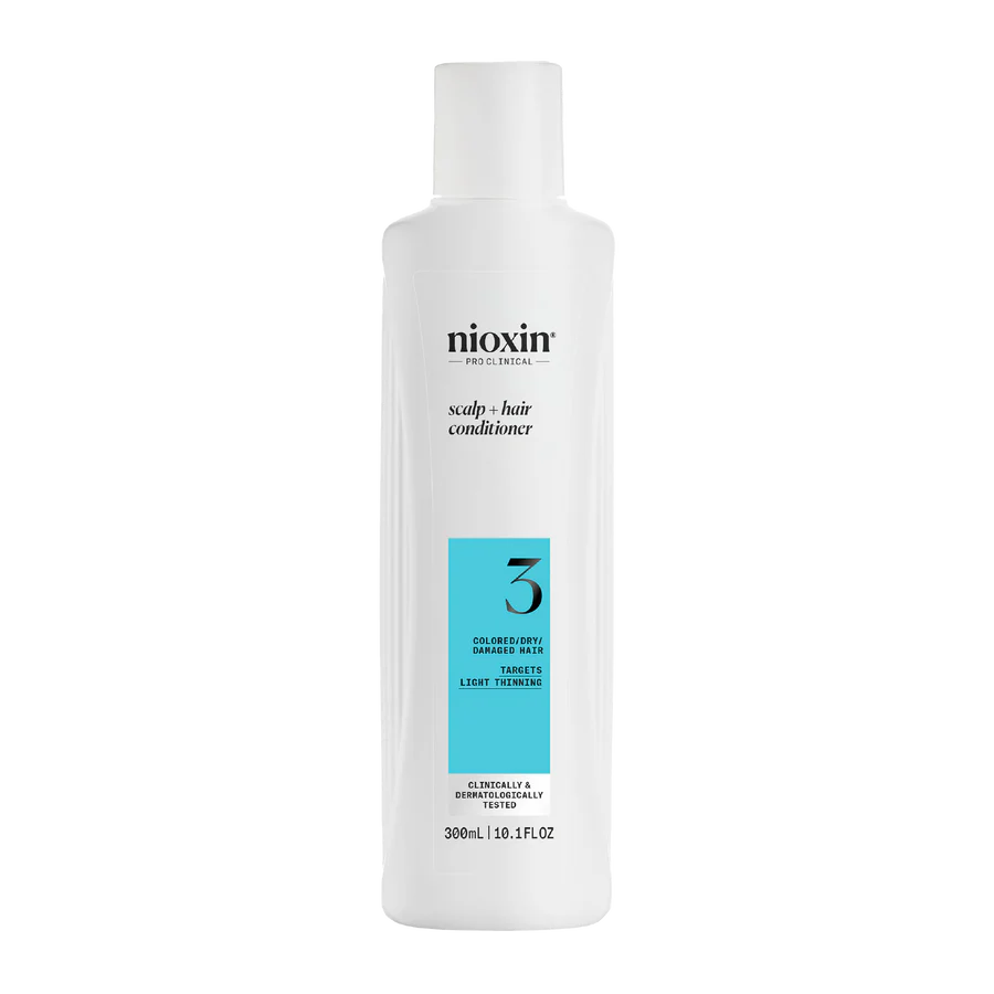 Nioxin System 3 Scalp + Hair Thickening Conditioner for Damaged Hair with Light Thinning 300ml - Kess Hair and Beauty