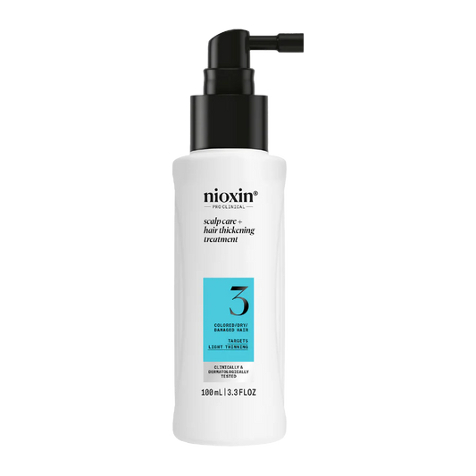 Nioxin System 3 scalp + hair thickening treatment bottle, 100ml, with pump
