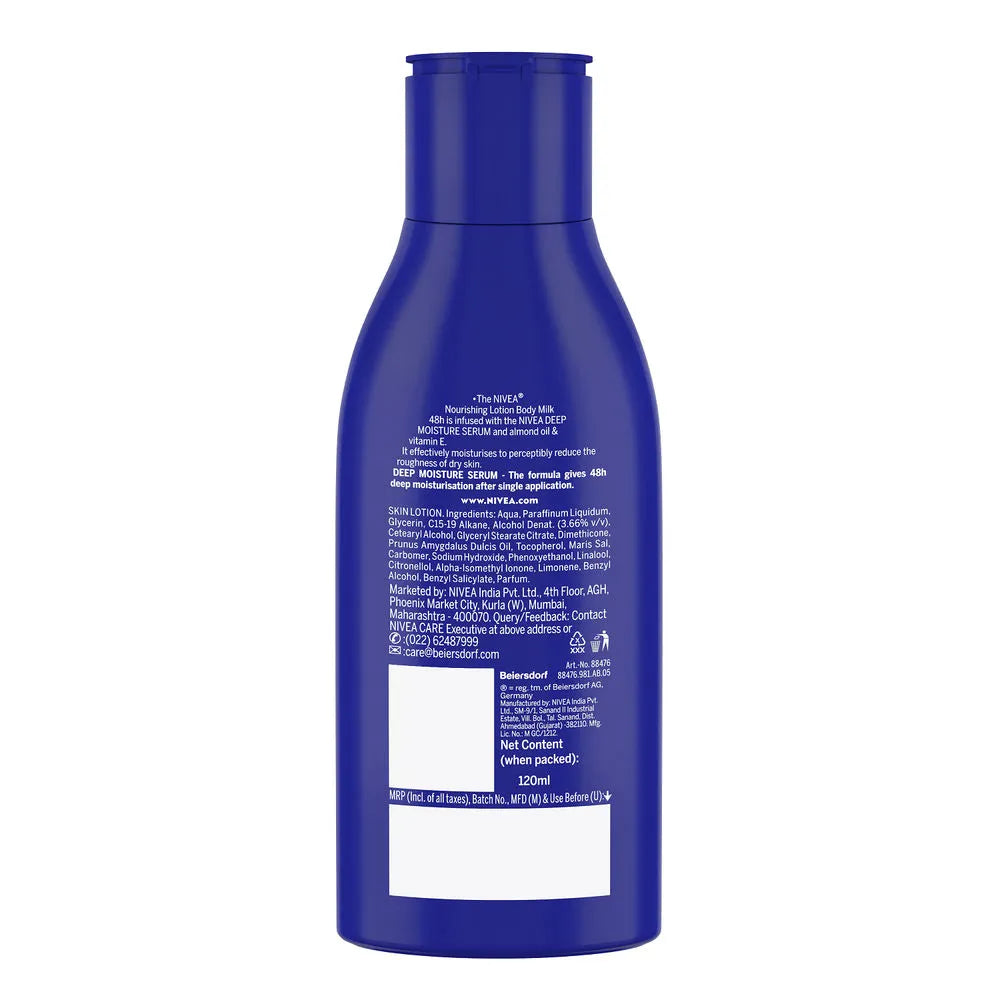 Nivea - Unisex Almond Oil Very Dry Skin Nourishing Body Milk 120ml
