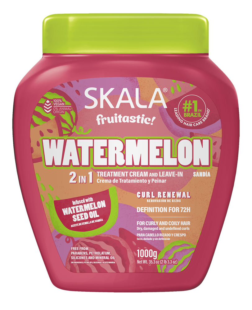 Skala Frutástica Watermelon Treatment Cream 1000g | Curl Defining & Nourishing Hair Treatment