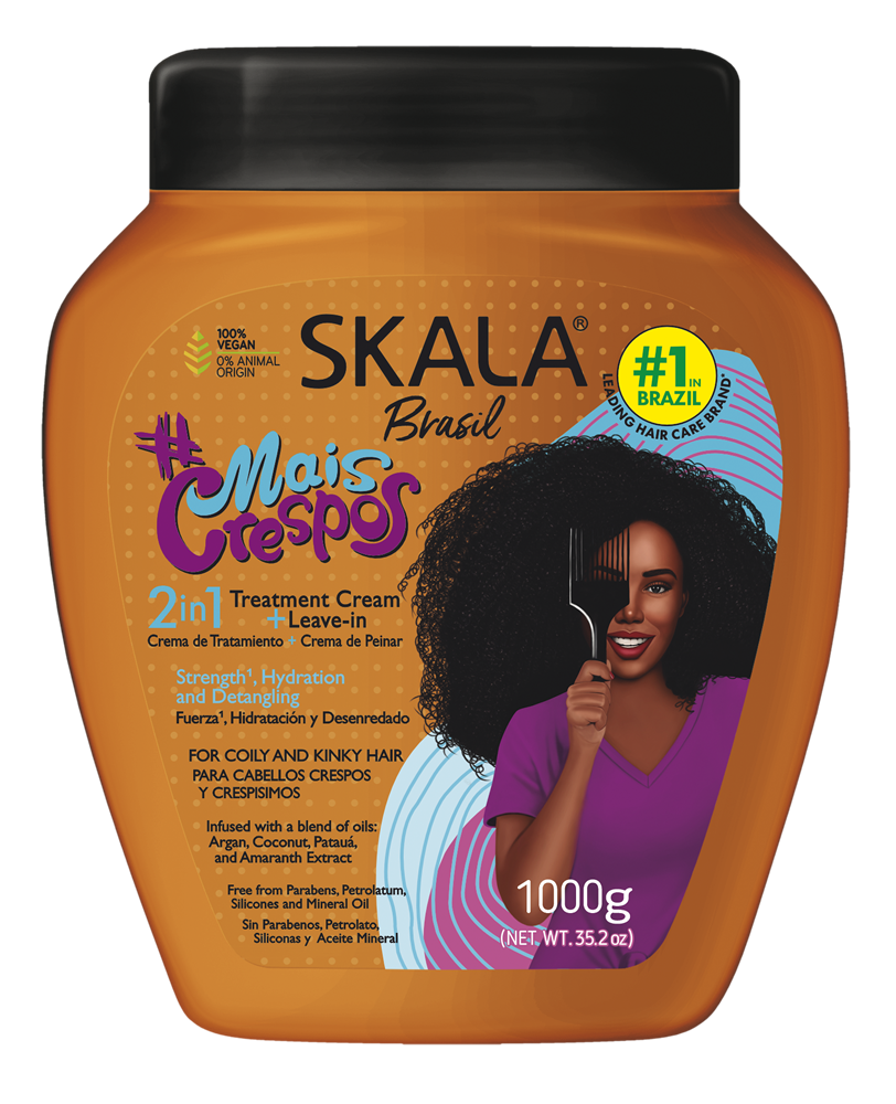 Skala Brasil #Mais Crespos Super Curly 2-in-1 Hair Treatment Conditioning Cream 1000g