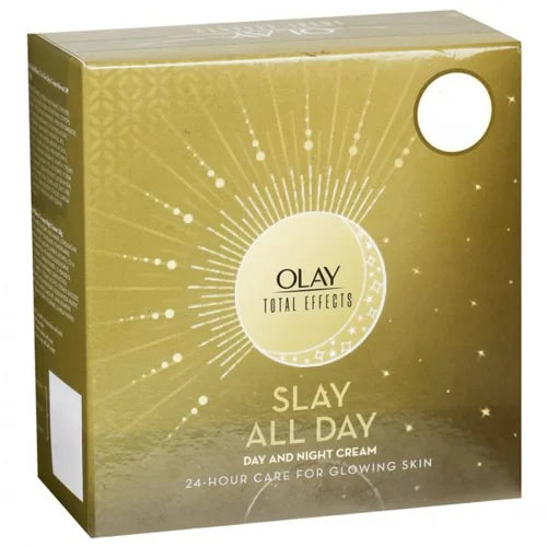 Olay Total Effects Day Cream + Olay Total Effects Night Cream - Slay All Day Pack (50 gm + 50 gm)