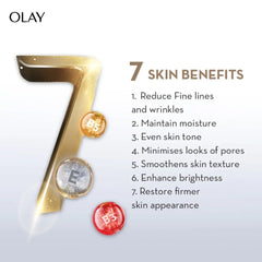 Olay Total Effects Day Cream + Olay Total Effects Night Cream - Slay All Day Pack (50 gm + 50 gm)
