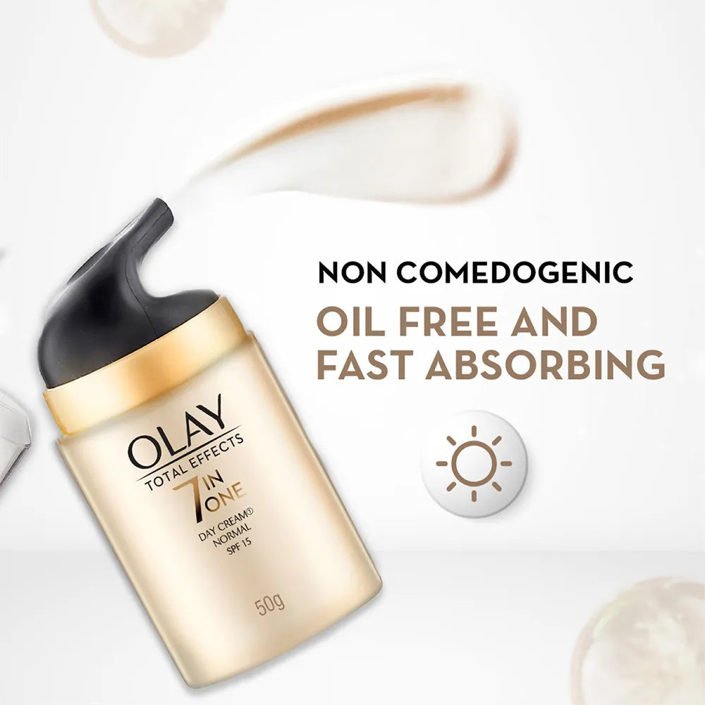 Olay Total Effects Day Cream + Olay Total Effects Night Cream - Slay All Day Pack (50 gm + 50 gm)