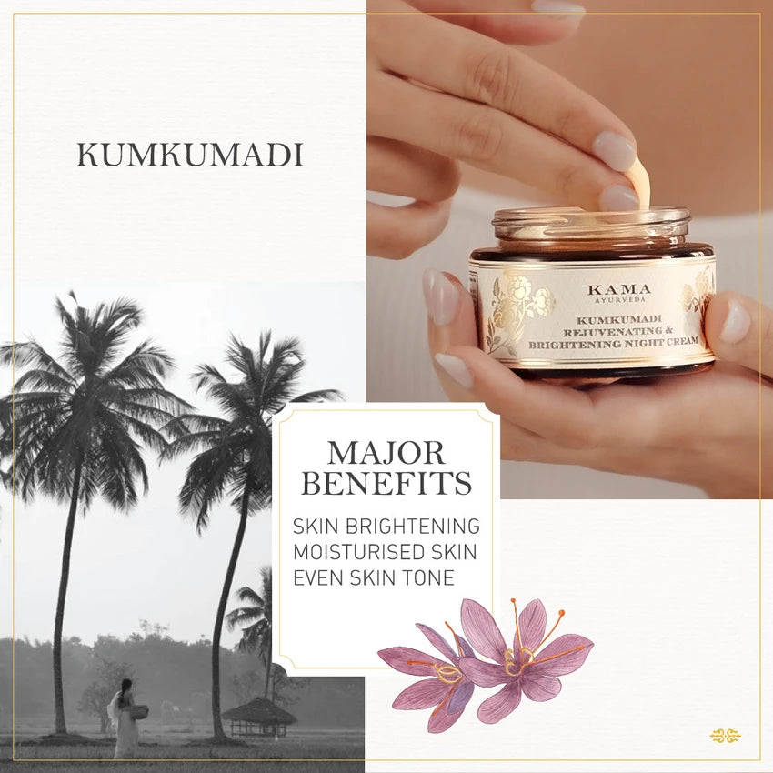 Kama Ayurveda - Kumkumadi Rejuvenating & Brightening Night Cream 50g
