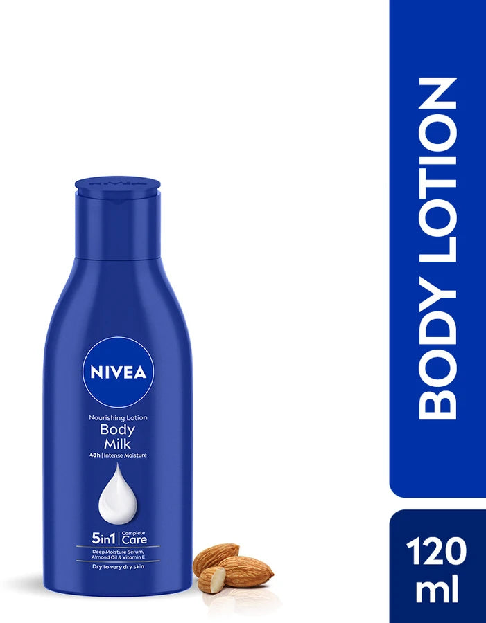 Nivea - Unisex Almond Oil Very Dry Skin Nourishing Body Milk 120ml
