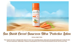 Biotique - Sun Shield Carrot 40+SPF UVA UVB Sunscreen Ultra Protective Lotion 120ml