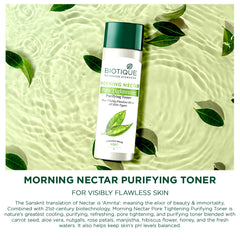 Biotique - Morning Nectar Visibly Flawless Pore Tightening & Purifying Toner 120ml