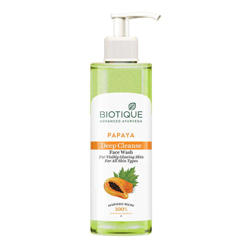Biotique - Bio Papaya Deep Cleanse Face Wash For All Skin Types 200ml