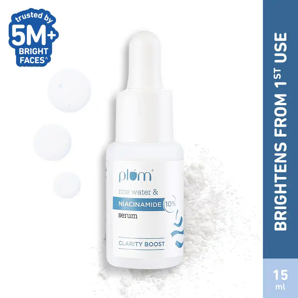 Plum - 10% Niacinamide Serum for Face with Rice Water 15ml
