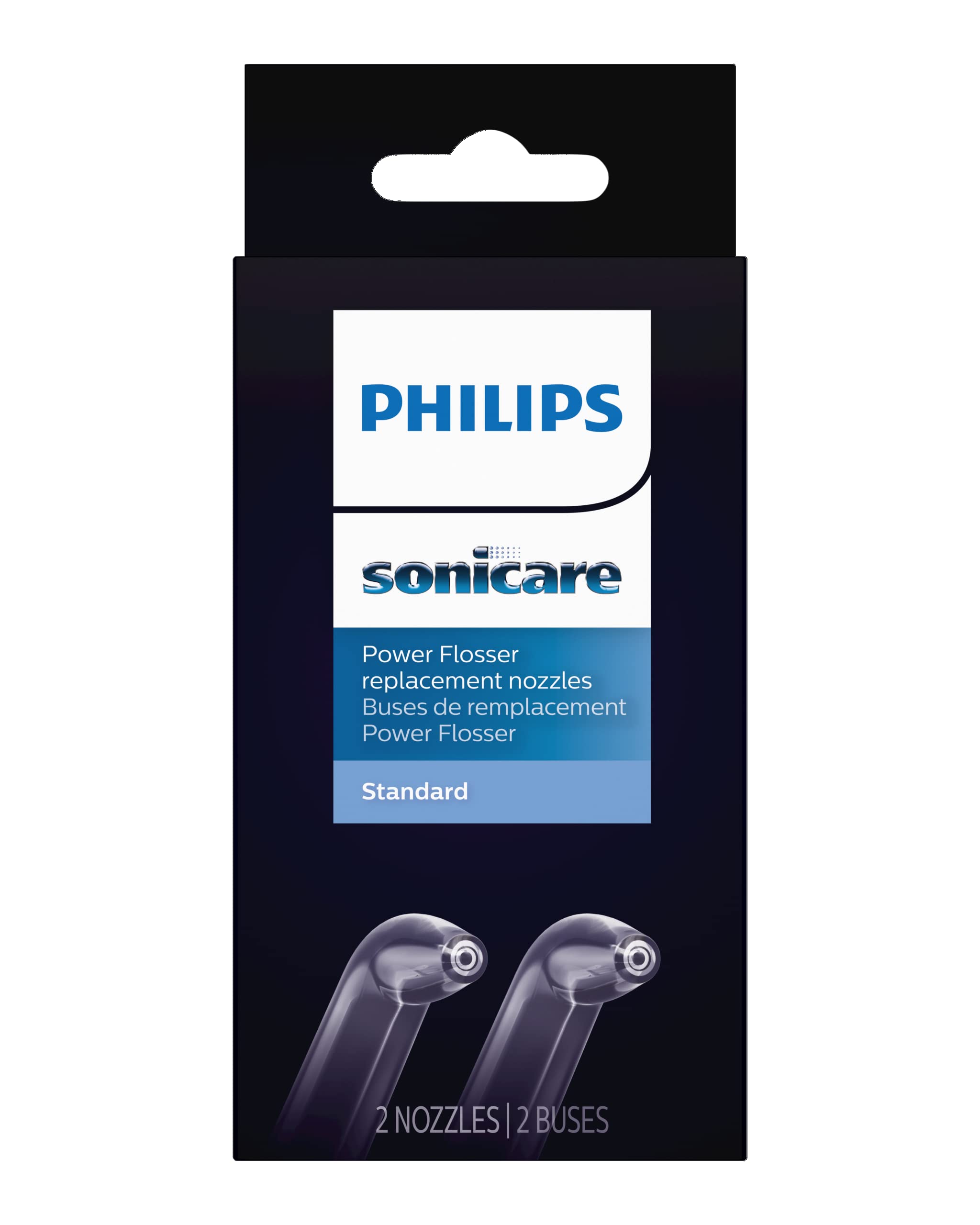 Philips Sonicare Power flosser Standard Nozzle, 2 pack HX3042/00 - Kess Hair and Beauty