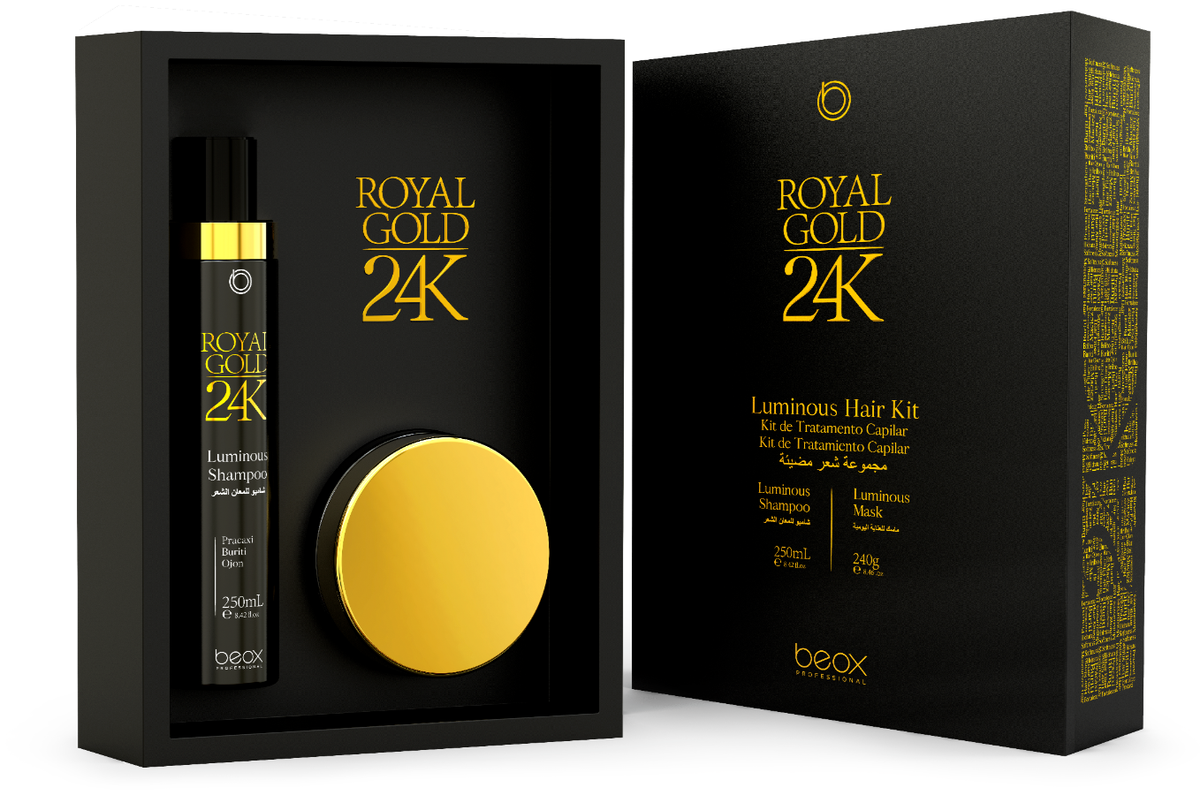 Beox Royal Gold 24K Luminous Hair Kit