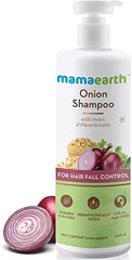 Mamaearth - Onion Shampoo with Onion & Plant Keratin for Haair Fall Control - 400ml