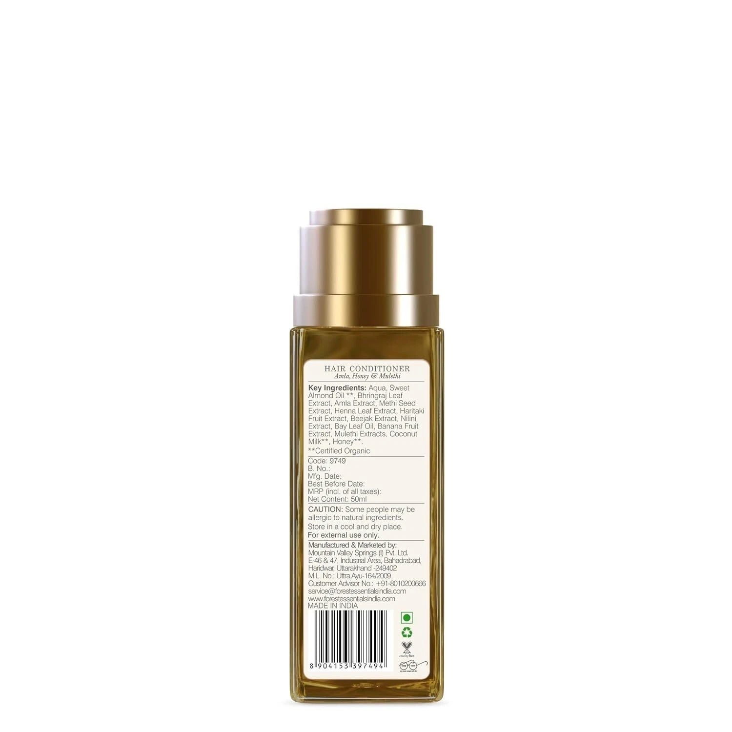 Forest Essentials - Hair Cleanser Amla, Honey & Mulethi 50ml