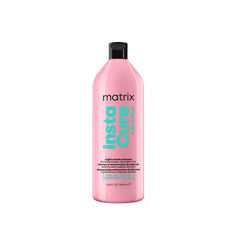Matrix Instacure shampoo bottle, pink plastic