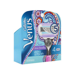 Gillette - Venus Cartridges Swirl Vera Bradly Extra Smooth Pack of 4 Catridges