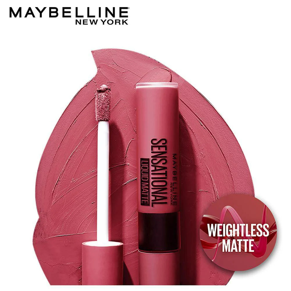 Maybelline - New York Sensational Liquid Matte Lipstick, 04 Easy Berry 7g