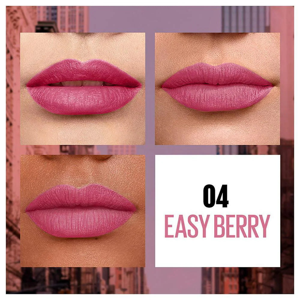 Maybelline - New York Sensational Liquid Matte Lipstick, 04 Easy Berry 7g