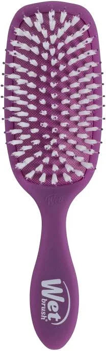 Purple Wet Brush detangling paddle hair brush with soft bristle cushion