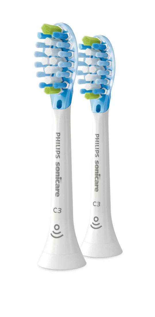 Philips Sonicare C3 Premium Plaque Defence standard brush heads, White, 2 pack