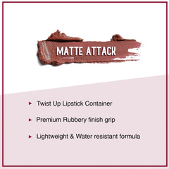 Sugar - Matte Attack Transferproof Lipstick Color: 09 The Peach Boys (Midtoned Peach)