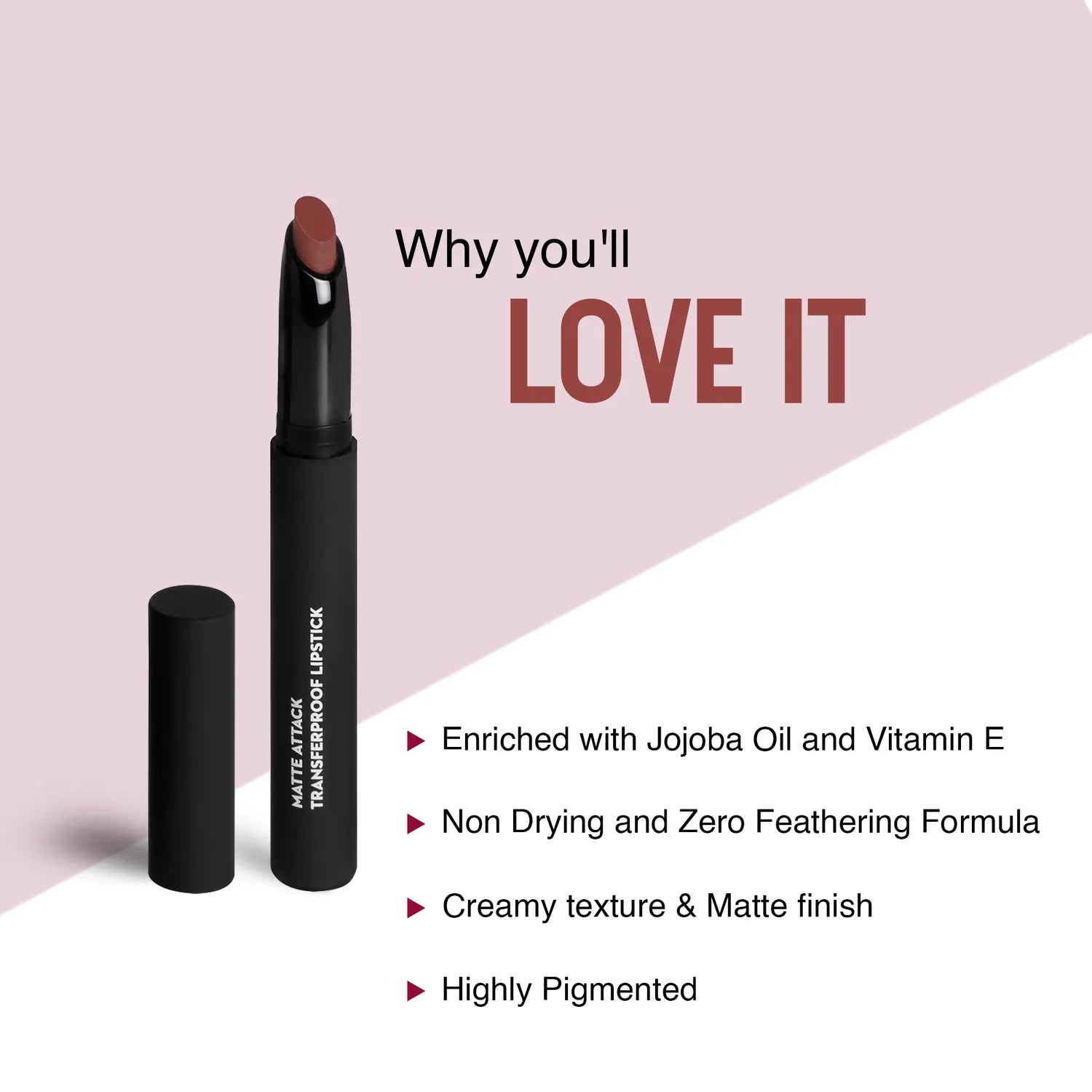 Sugar - Matte Attack Transferproof Lipstick Color: 09 The Peach Boys (Midtoned Peach)