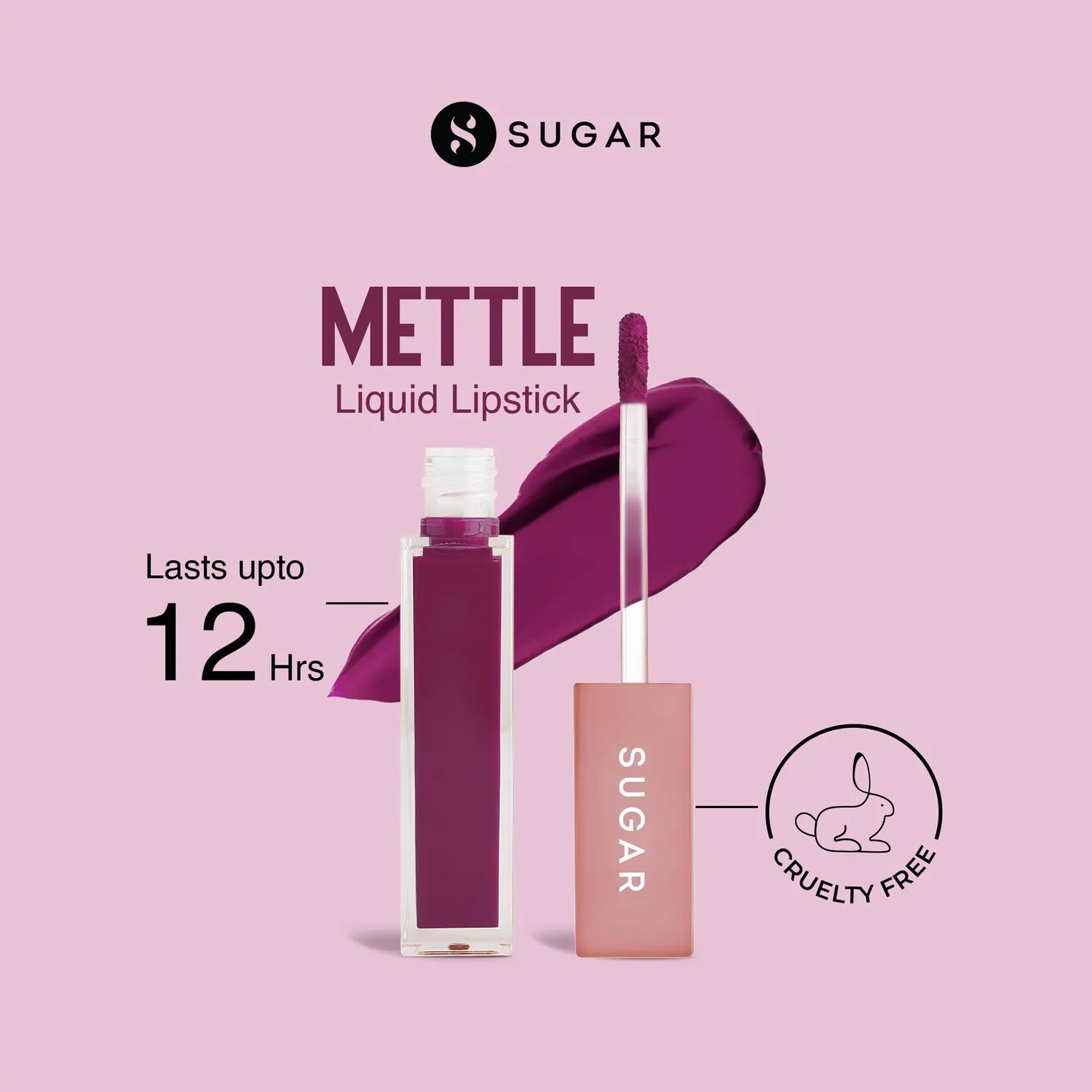 Sugar - Mettle Liquid Lipstick Colour: 02 Vega (Deep Fuchsia)
