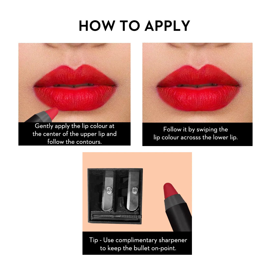 Sugar - Matte As Hell Crayon Lipstick With Free Sharpener - 35 Claire Redfield (Pure Red) 2.8g