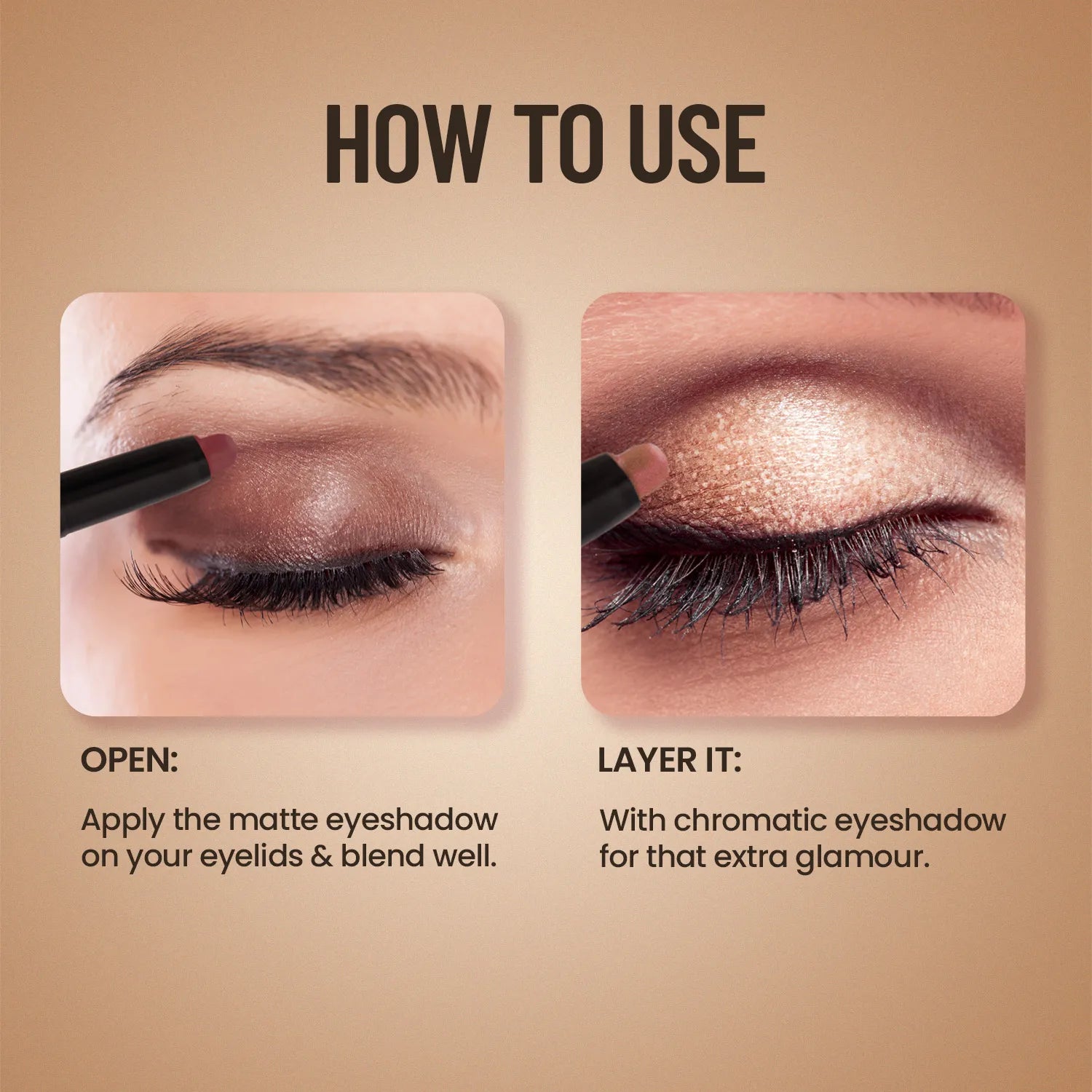 Swiss Beauty Chrome & Matte Twin Eyeshadow  Shade No. 04 Autumm break