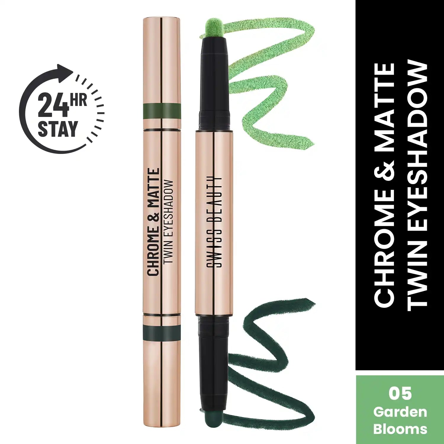 Swiss Beauty Chrome & Matte Twin Eyeshadow Shade No. 05 Garden Blooms