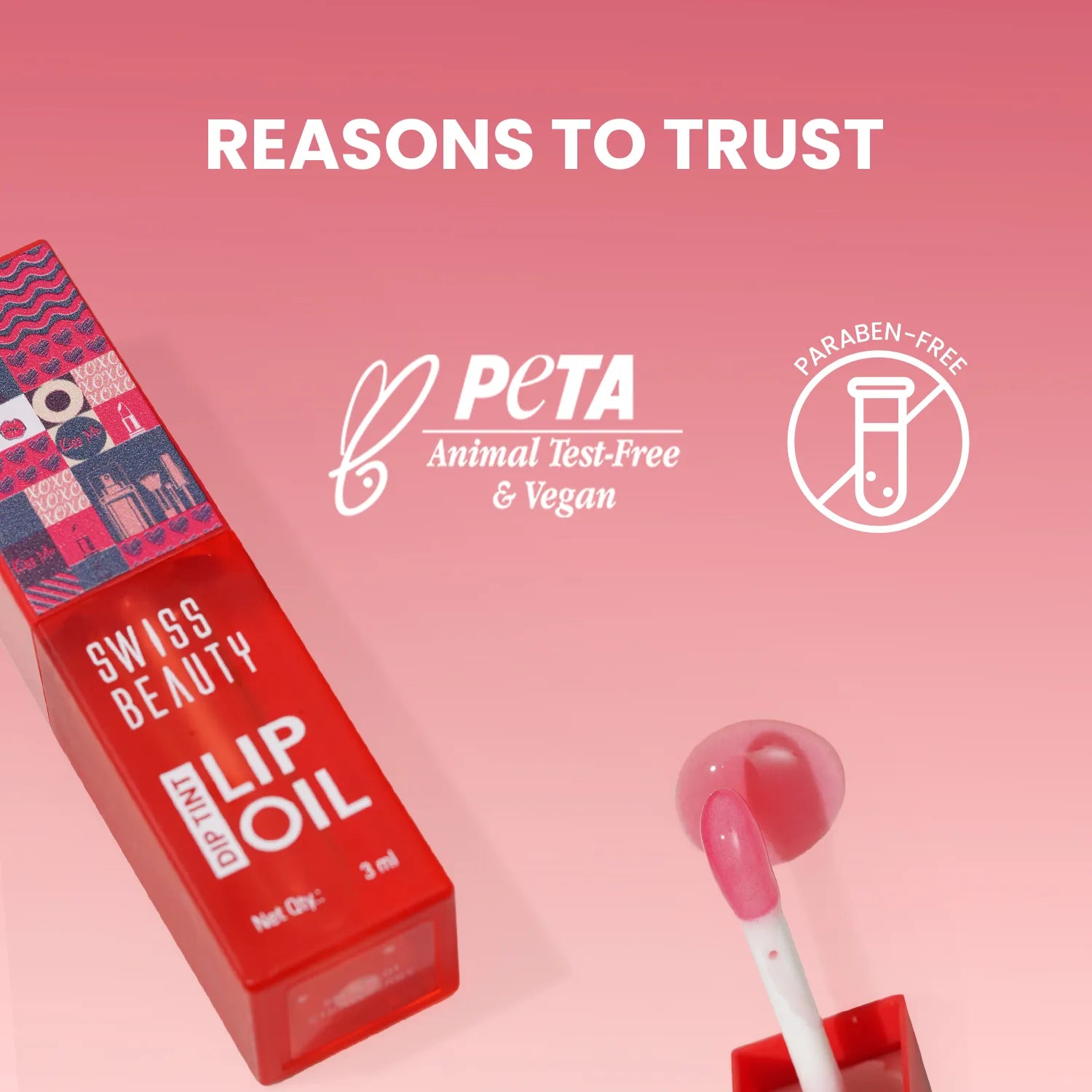 Swiss Beauty Dip Tint Lip Oil Shade No. 04 Kiwi