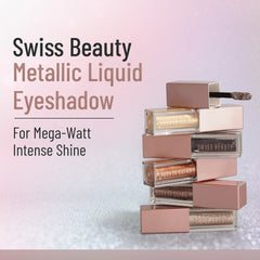 Swiss Beauty Metallic Eyeshadow Shade No. 05 Rose-Gold