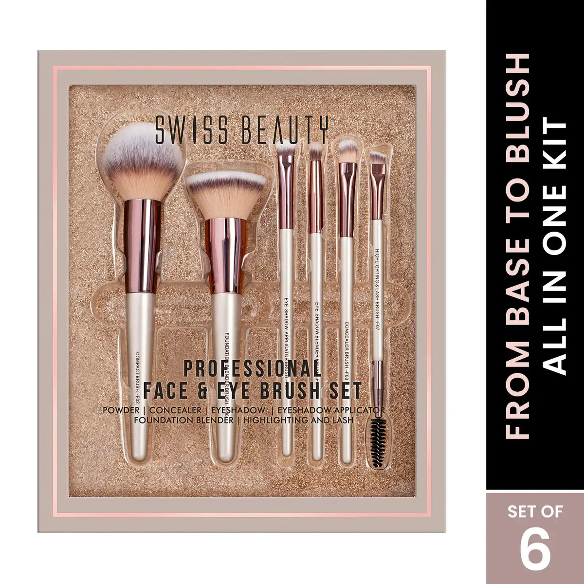 Swiss Beauty - Professional Face & Eye Brush Set