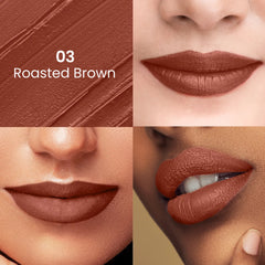 Swiss Beauty - Satin Comfort Lipstick Shade No. 03 Roasted Brown
