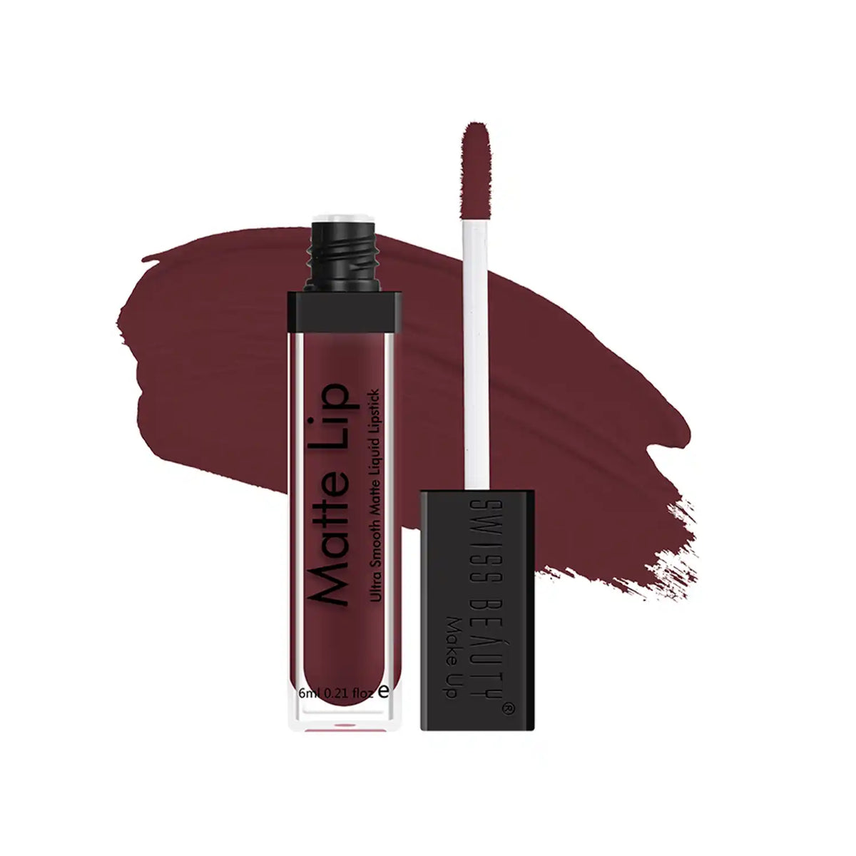 Swiss Beauty - Matte Lip Liquid Lipstick Shade No. 05 Grape Wine