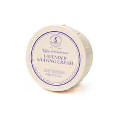 Taylor of Old Bond Street lavender shaving cream bowl, cream tub with purple label