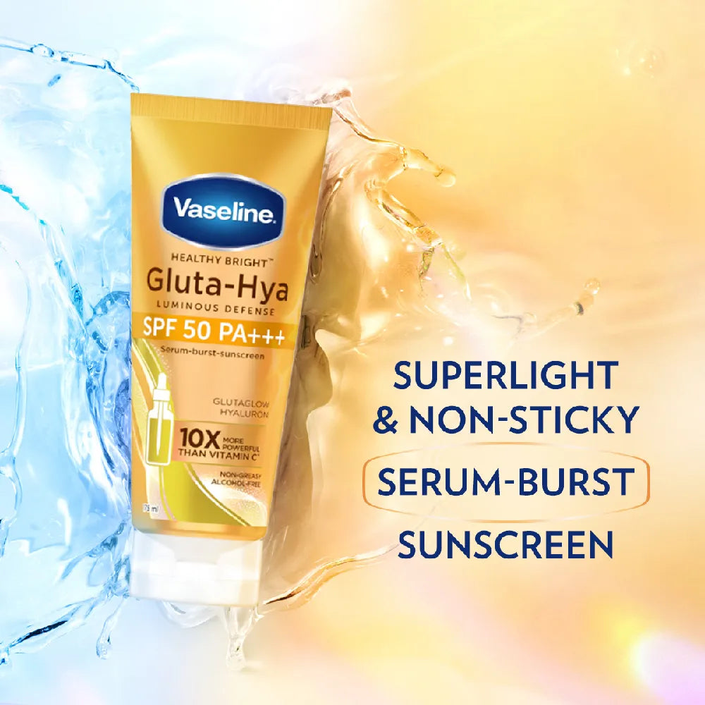 Vaseline Gluta-Hya Luminous Defense SPF 50 PA+++ Sunscreen - 175 ml