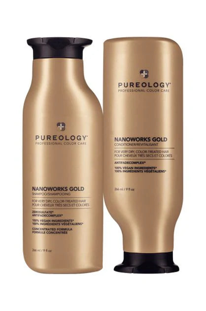 Pureology Nanoworks Gold Shampoo & Conditioner Bundle - Kess Hair and Beauty