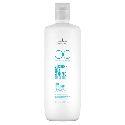 Schwarzkopf BC Moisture Kick Shampoo 1000ml - Kess Hair and Beauty