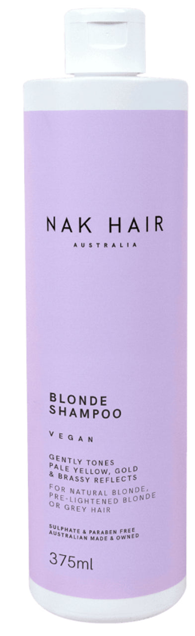 NAK Hair Blonde Shampoo 375ml - Kess Hair and Beauty