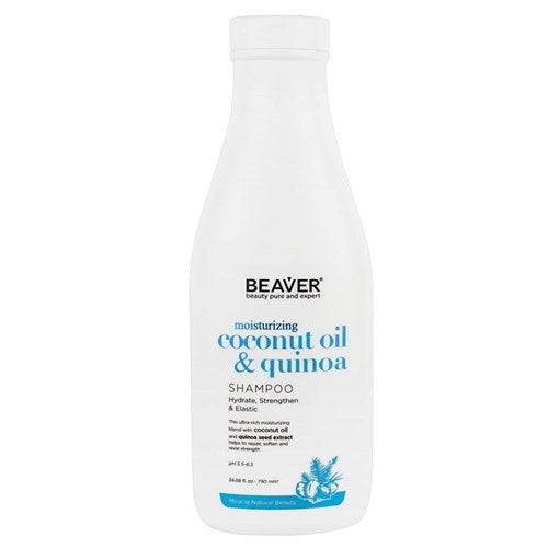 Beaver Coconut Oil And Quinoa Moisturising Shampoo 750ml - Kess Hair and Beauty