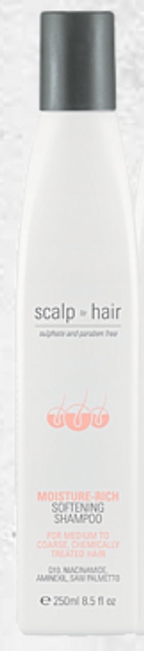 NAK Hair Scalp to Hair Moisture Rich Softening Shampoo 250ml - Kess Hair and Beauty