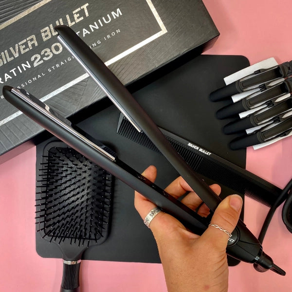 Silver bullet keratin sales 230 titanium hair straightener