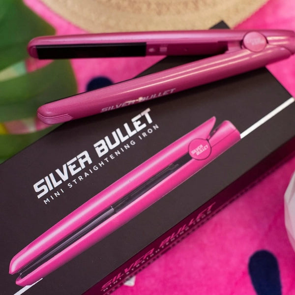 Silver Bullet Mini Hair Straightener - Pink - Kess Hair and Beauty