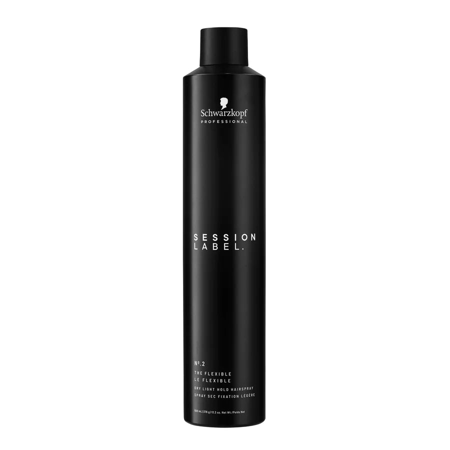 Schwarzkopf Session Label The Flexible - Light Hold Hairspray 500ml - Kess Hair and Beauty