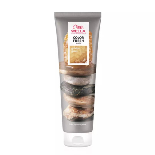 Hair color fresh mask tube with golden gloss, 150ml
